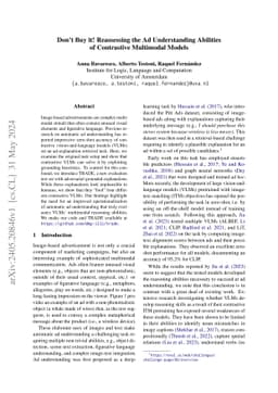 Don't Buy it! Reassessing the Ad Understanding Abilities of Contrastive
  Multimodal Models