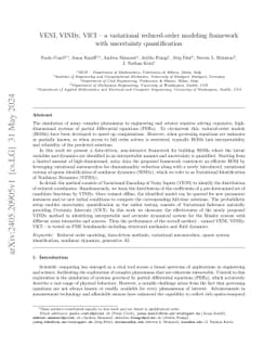 VENI, VINDy, VICI: a variational reduced-order modeling framework with
  uncertainty quantification