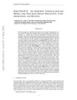 StrucTexTv3: An Efficient Vision-Language Model for Text-rich Image
  Perception, Comprehension, and Beyond