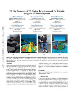 VR Isle Academy: A VR Digital Twin Approach for Robotic Surgical Skill
  Development