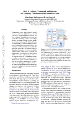Re3: A Holistic Framework and Dataset for Modeling Collaborative
  Document Revision