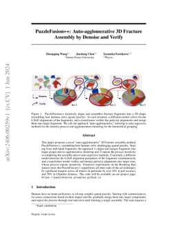 PuzzleFusion++: Auto-agglomerative 3D Fracture Assembly by Denoise and Verify