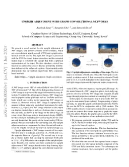 Upright adjustment with graph convolutional networks