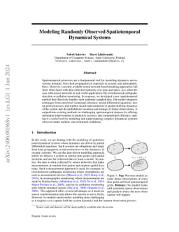 Learning Spatiotemporal Dynamical Systems from Point Process Observations