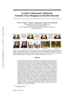 Localize, Understand, Collaborate: Semantic-Aware Dragging via Intention
  Reasoner