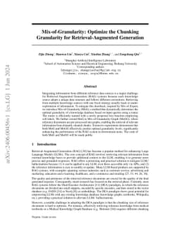 Mix-of-Granularity: Optimize the Chunking Granularity for Retrieval-Augmented Generation