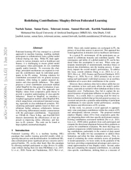 Redefining Contributions: Shapley-Driven Federated Learning