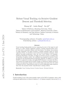 Robust Visual Tracking via Iterative Gradient Descent and Threshold
  Selection