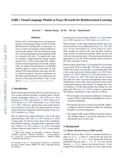 FuRL: Visual-Language Models as Fuzzy Rewards for Reinforcement Learning