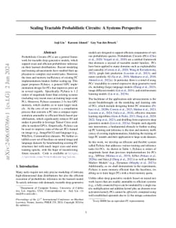 Scaling Tractable Probabilistic Circuits: A Systems Perspective