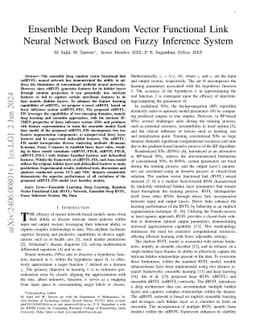 Ensemble Deep Random Vector Functional Link Neural Network Based on
  Fuzzy Inference System