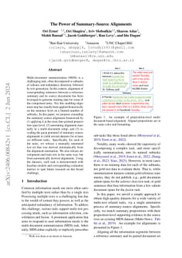 The Power of Summary-Source Alignments