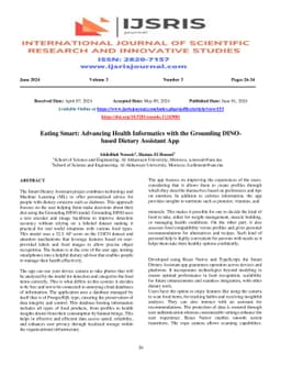 Eating Smart: Advancing Health Informatics with the Grounding DINO based
  Dietary Assistant App