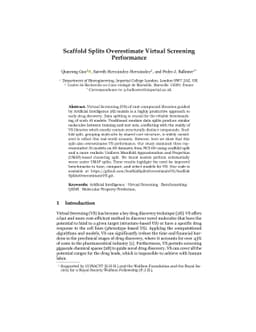 Scaffold Splits Overestimate Virtual Screening Performance