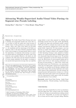 Advancing Weakly-Supervised Audio-Visual Video Parsing via Segment-wise
  Pseudo Labeling