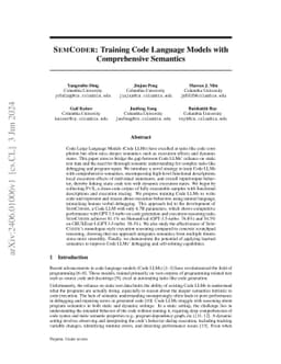 SemCoder: Training Code Language Models with Comprehensive Semantics