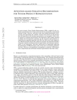 Attention-based Iterative Decomposition for Tensor Product
  Representation