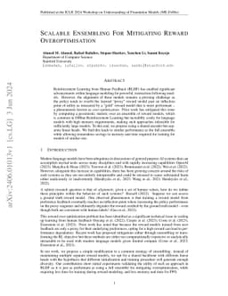Scalable Ensembling For Mitigating Reward Overoptimisation