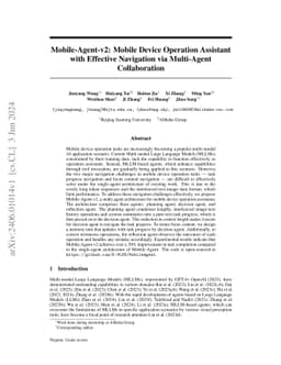 Mobile-Agent-v2: Mobile Device Operation Assistant with Effective
  Navigation via Multi-Agent Collaboration