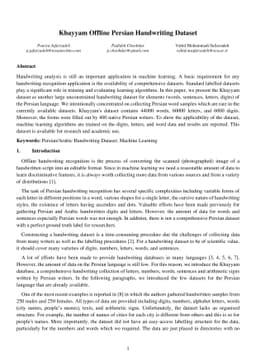 Khayyam Offline Persian Handwriting Dataset