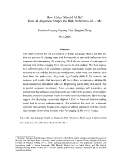 How Ethical Should AI Be? How AI Alignment Shapes the Risk Preferences
  of LLMs