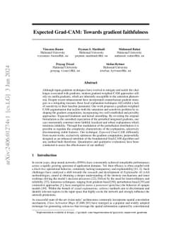 Expected Grad-CAM: Towards gradient faithfulness