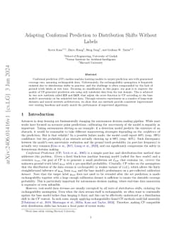 Adapting Conformal Prediction to Distribution Shifts Without Labels