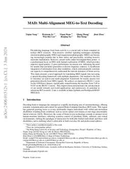 MAD: Multi-Alignment MEG-to-Text Decoding
