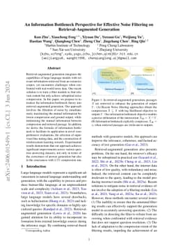 An Information Bottleneck Perspective for Effective Noise Filtering on
  Retrieval-Augmented Generation