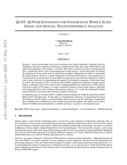 QuST: QuPath Extension for Integrative Whole Slide Image and Spatial
  Transcriptomics Analysis