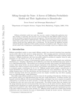 Sifting through the Noise: A Survey of Diffusion Probabilistic Models
  and Their Applications to Biomolecules