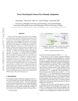 Proxy Denoising for Source-Free Domain Adaptation