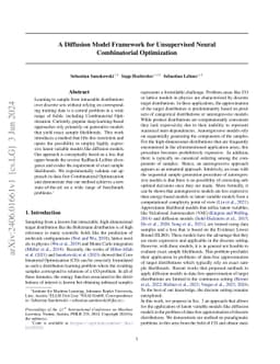 A Diffusion Model Framework for Unsupervised Neural Combinatorial
  Optimization