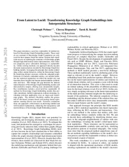 From Latent to Lucid: Transforming Knowledge Graph Embeddings into Interpretable Structures with KGEPrisma