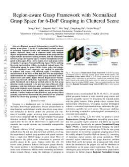 Region-aware Grasp Framework with Normalized Grasp Space for Efficient
  6-DoF Grasping