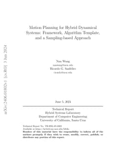 Motion Planning for Hybrid Dynamical Systems: Framework, Algorithm
  Template, and a Sampling-based Approach
