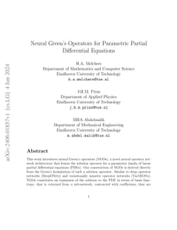Neural Green's Operators for Parametric Partial Differential Equations