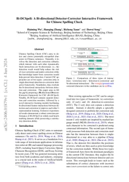 Bi-DCSpell: A Bi-directional Detector-Corrector Interactive Framework
  for Chinese Spelling Check