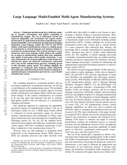 Large Language Model-Enabled Multi-Agent Manufacturing Systems