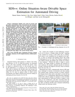 SDS++: Online Situation-Aware Drivable Space Estimation for Automated
  Driving