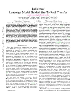 DrEureka: Language Model Guided Sim-To-Real Transfer