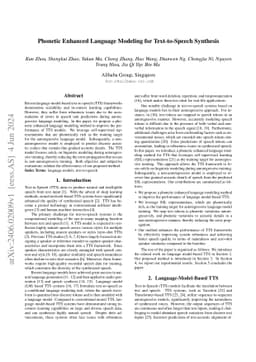 Phonetic Enhanced Language Modeling for Text-to-Speech Synthesis