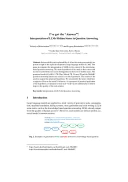 I've got the "Answer"! Interpretation of LLMs Hidden States in Question
  Answering