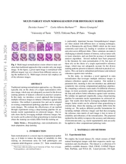 Multi-target stain normalization for histology slides