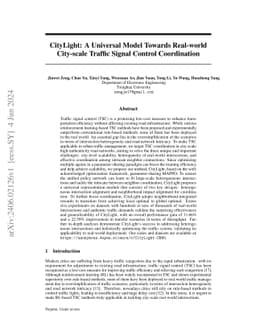 CityLight: A Universal Model for Coordinated Traffic Signal Control in
  City-scale Heterogeneous Intersections