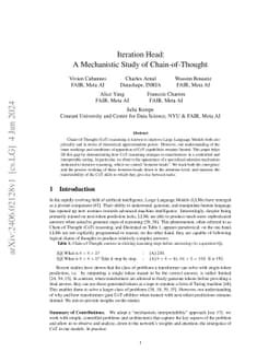 Iteration Head: A Mechanistic Study of Chain-of-Thought