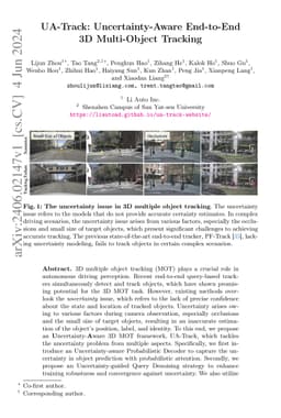 UA-Track: Uncertainty-Aware End-to-End 3D Multi-Object Tracking