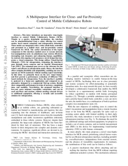 A Multipurpose Interface for Close- and Far-Proximity Control of Mobile
  Collaborative Robots