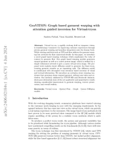 GraVITON: Graph based garment warping with attention guided inversion
  for Virtual-tryon