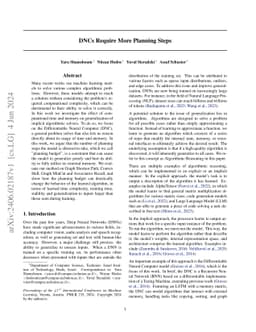 DNCs Require More Planning Steps